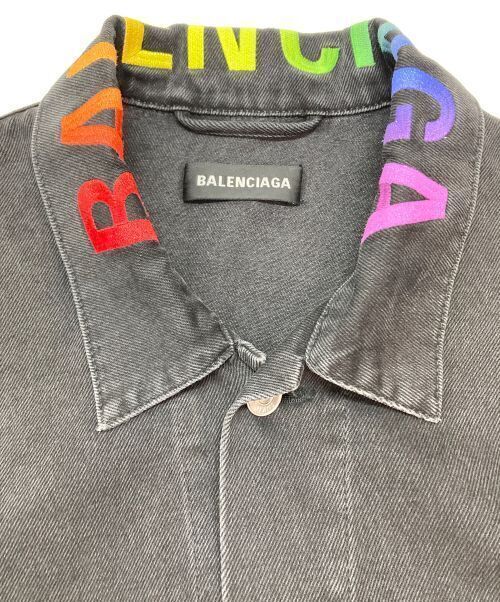 Rainbow Neck Logo Denim Jacket Denim Jacket Good Condition