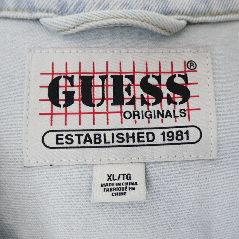 Guess Kit Denim Jacket Washed 2022Ss Size XL F094