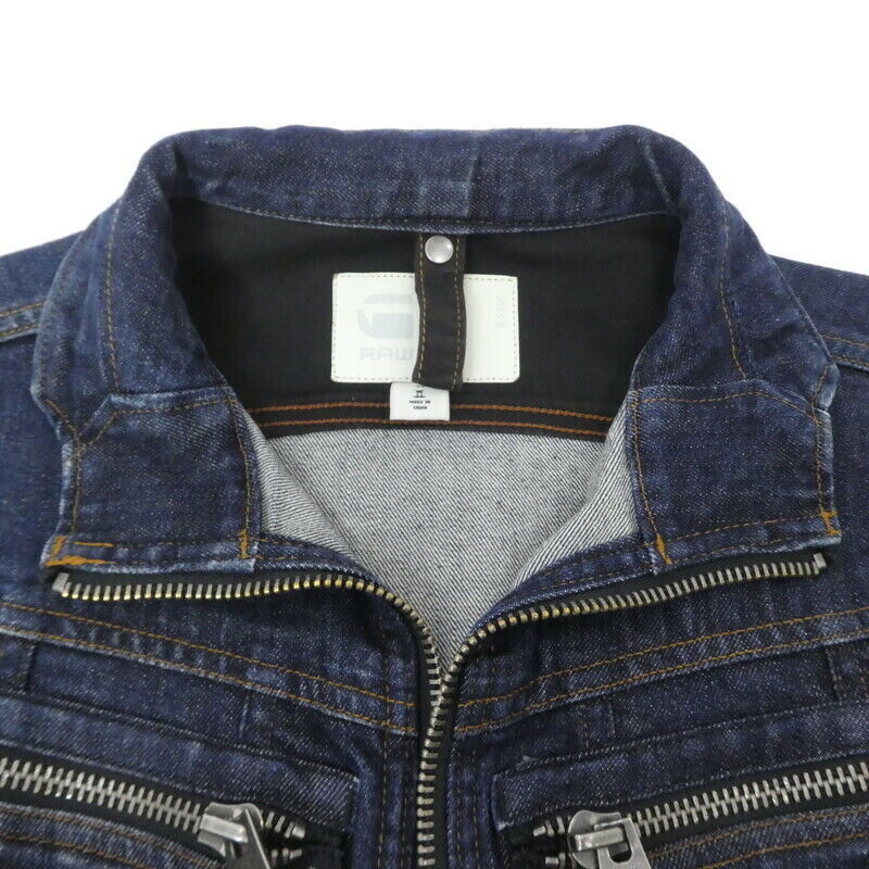 G-Star Raw Arc Zip 3D Slim Jkt Denim Jacket Indigo Size XS F094