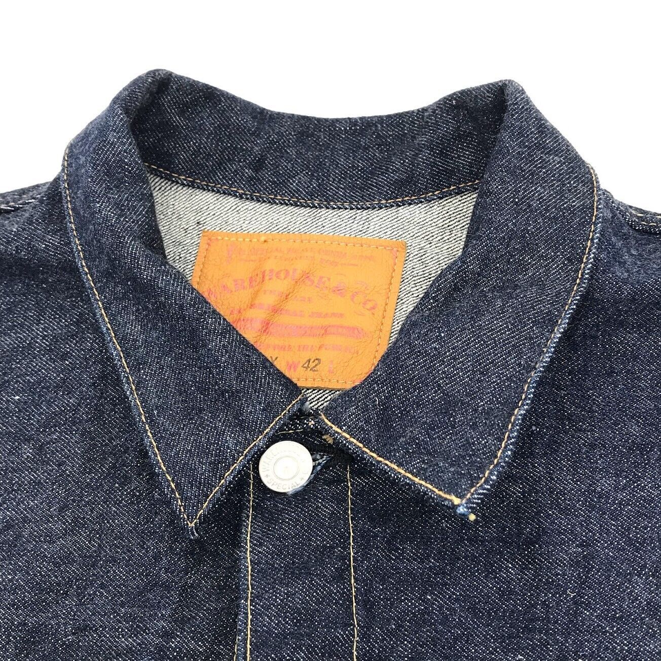 Warehouse Co. Lot 2001Xx 1St Type/Denim Jacket Indigo Size 42 F093