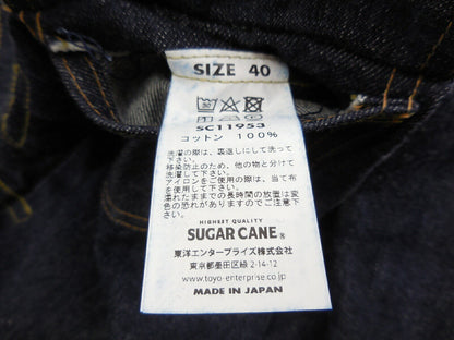 Sugar Cane 14.25Oz. Denim Jacket 1953 Model Size 40 G Jean Outer