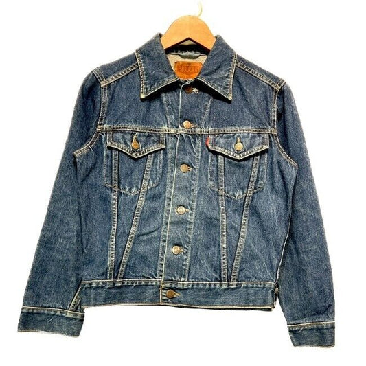 Big John Denim Jacket G Jean Outer Button Flap Cotton Plain Lot3515 C-Oy-3515 Am