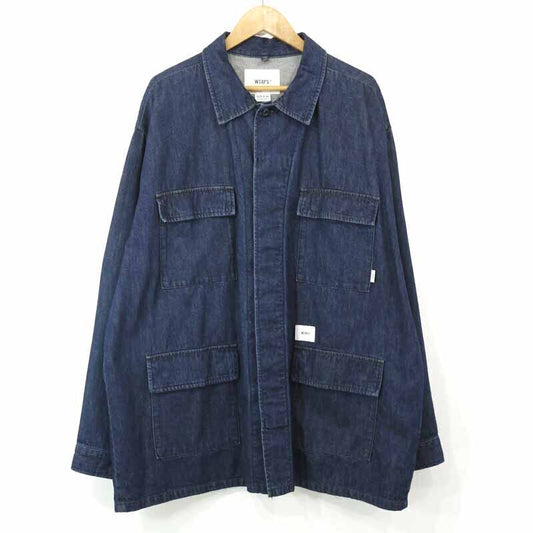 Wtaps Double Taps Jmod / Ls Cotton. Denim. Pasthg Back Print Denim Jacket Jungle