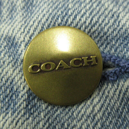 Coach Novelty Denim Jacket Cf794 Light Blue Size L