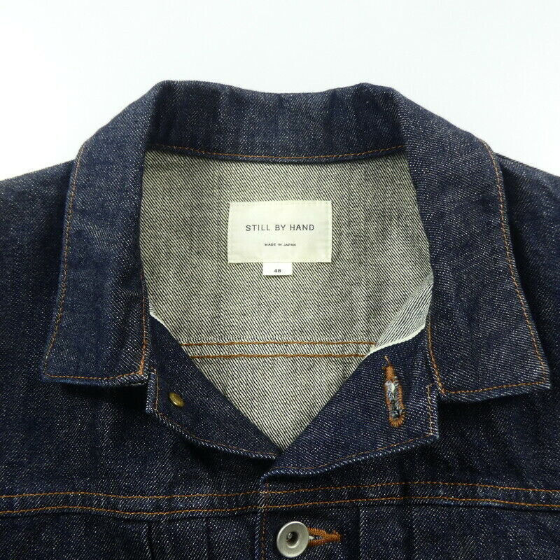 Still By Hand Denim Jacket Dn0483 Navy Size 48