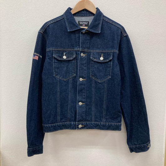 Polo Jeans Co. Stars And Stripes Embroidered Denim Jacket 3706C10 Indigo Size M