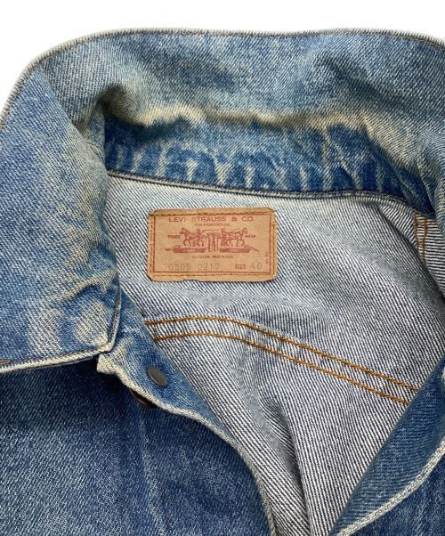 Levis 70s Denim Jacket 70505 0217 Indigo Cotton Men Size L Good Condition