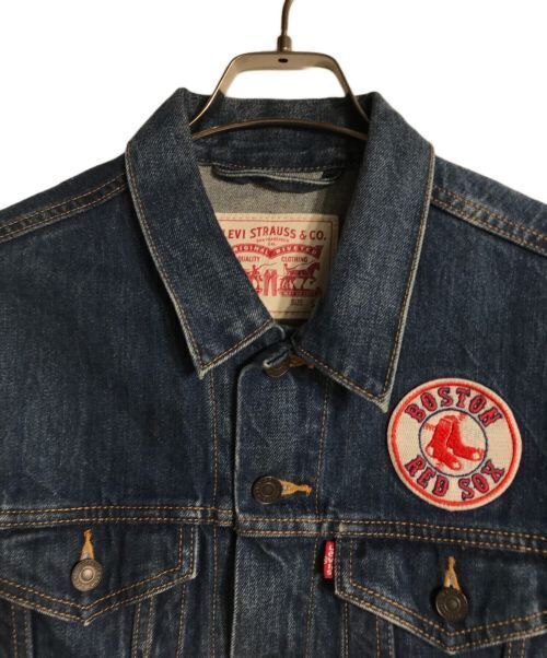 Boston Red Sox Denim Jacket Denim Jacket Good Condition