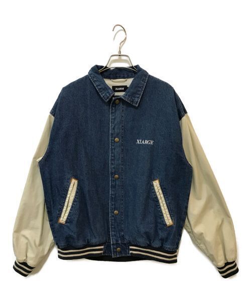 X-Large Denim Varsity Jacket Denim Jacket Good Condition