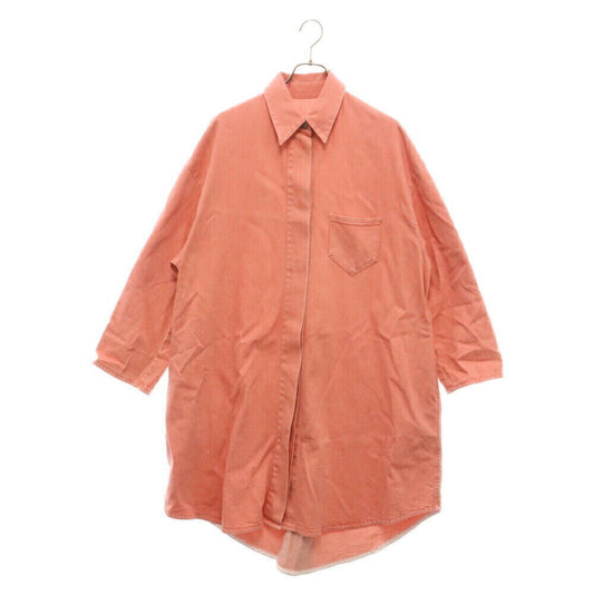 Mm6 Maison Margiela Size 40 Hiyo Button Oversized Long Sleeve Denim Jacket Pink