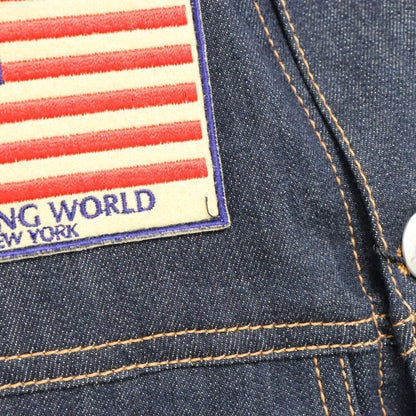 Hunting World Size S Embroidered Patch Stretch Denim Jacket G Jean 81Jk07 Indigo