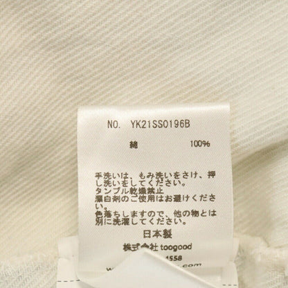 Yoke Size 2 21SS Detachable Pocket Denim Jacket White