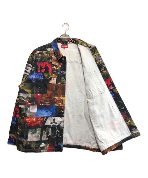 Supreme 21AS Nas And DMX Collage Denim Chore Coa Denim Jacket Size XL