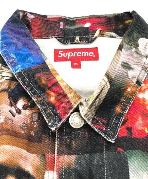 Supreme 21AS Nas And DMX Collage Denim Chore Coa Denim Jacket Size XL