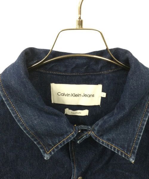 Calvin Klein Jeans Boxy Denim Shirt Denim Jacket Good Condition Size L