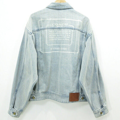 Coach Novelty Denim Jacket Cf794 Light Blue Size L