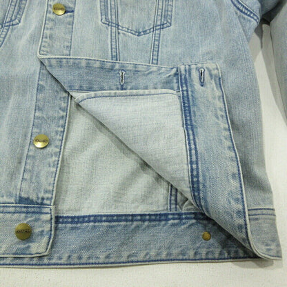 Coach Novelty Denim Jacket Cf794 Light Blue Size L