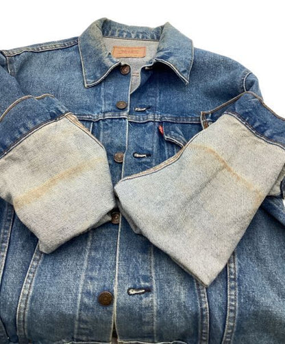 Levis 70s Denim Jacket 70505 0217 Indigo Cotton Men Size L Good Condition