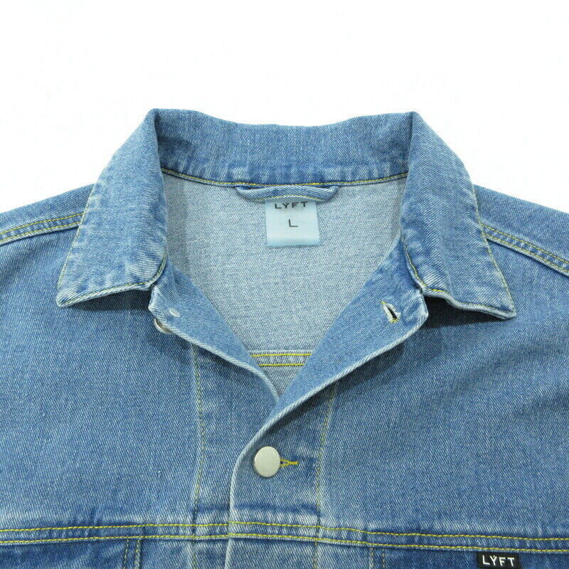 Lyft Lift Oversize Denim Jacket Blue Size L F095