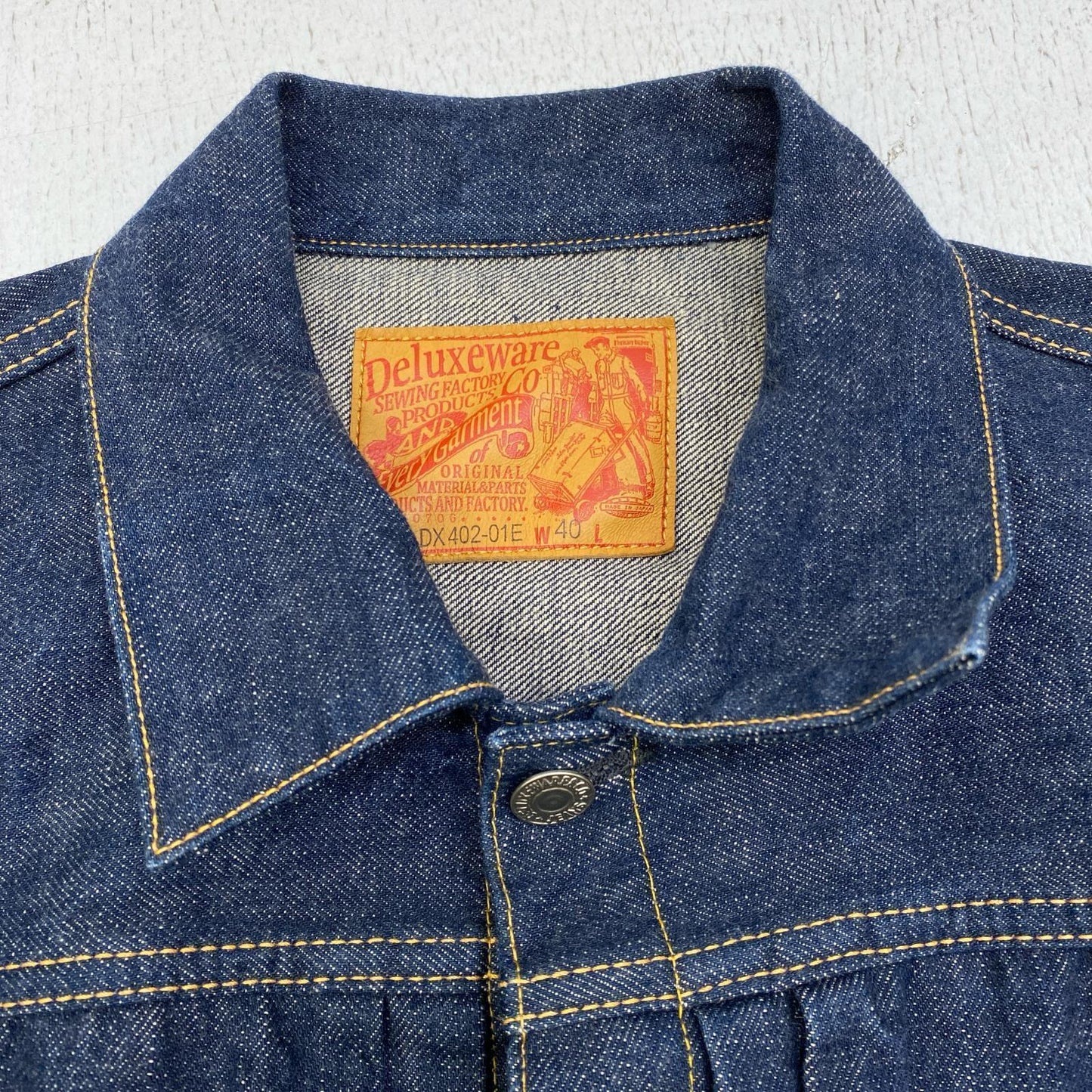 Deluxeware Deluxe Wear 2Ndembroidery Denim Jacket Dx402-01E Indigo Size 40 Kakog