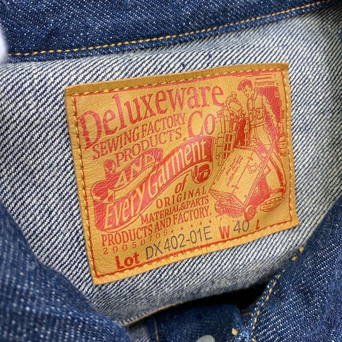 Deluxeware Deluxe Wear 2Ndembroidery Denim Jacket Dx402-01E Indigo Size 40 Kakog