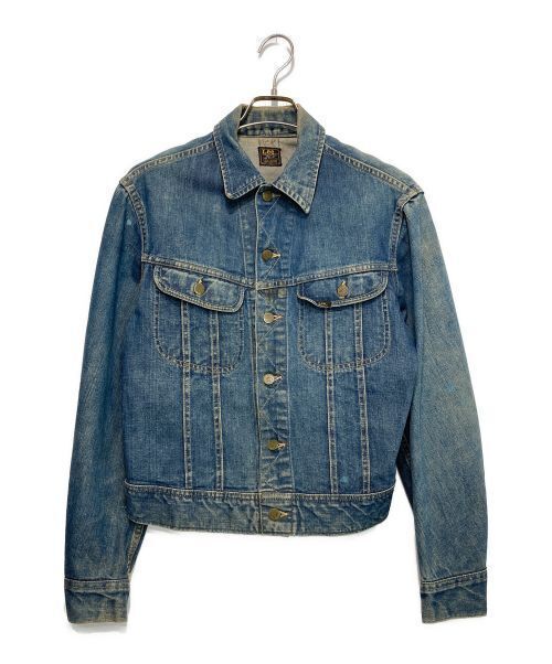 Lee Denim Jacket 101 J Blue Cotton Union Ticket Men Size M Good Condition