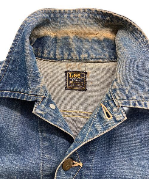 Lee Denim Jacket 101 J Blue Cotton Union Ticket Men Size M Good Condition