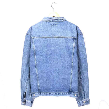 Brittania Denim Jacket Blue G Jean Outerwear Plain Blouson Big Size Silhouette O