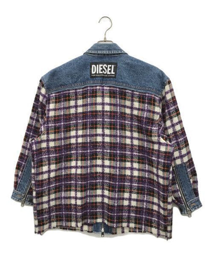 Diesel Denim Switching Tweed Jacket Denim Jacket Good Condition Size XXS