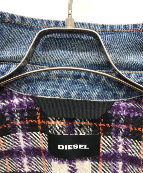 Diesel Denim Switching Tweed Jacket Denim Jacket Good Condition Size XXS