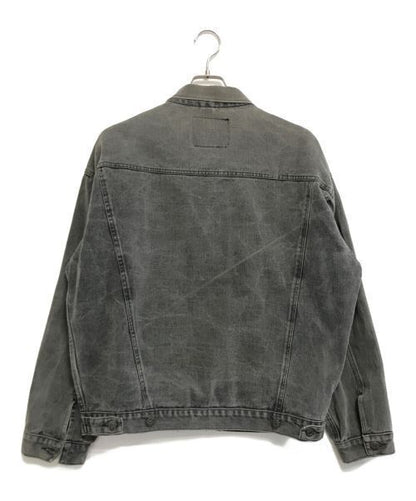 Levi's 90S70503 Piece-Dyed Black Denim Jacket Size L Good Condition