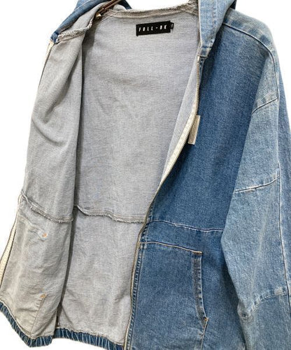 FULL-BK Denim Hooded Jacket Denim Jacket Good Condition Size XL