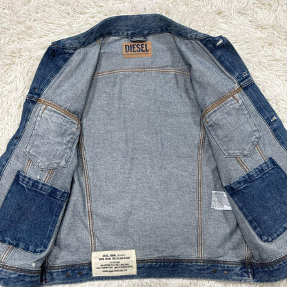 Diesel Denim Jacket Cotton Men Size XL Rare Excellent Condition