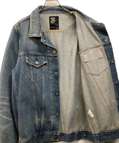 Challenger Patchwork Denim Jacket CLG JK013 005 Cotton Indigo Men Size M