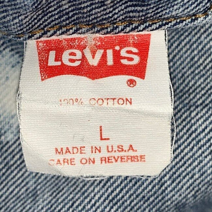 Levi's Denim Jacket 80's-90's Vintage 70507-0219 Engraved 777 Trucker G Jean Out