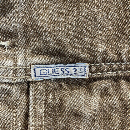 Guess Denim Jacket G Jean Short Length Cotton Plain One Point Logo Chest Pocket