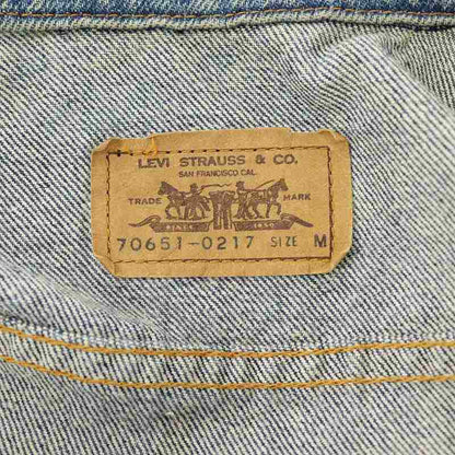 Levi's 80S 70651-0217 Denim Jacket G Jean Trucker Button Back 10 M Blue Gy09 /Mw