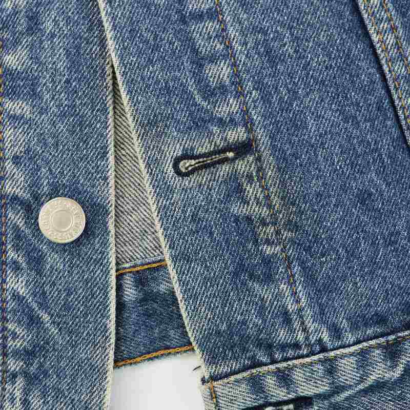 Levi's 80S 70651-0217 Denim Jacket G Jean Trucker Button Back 10 M Blue Gy09 /Mw