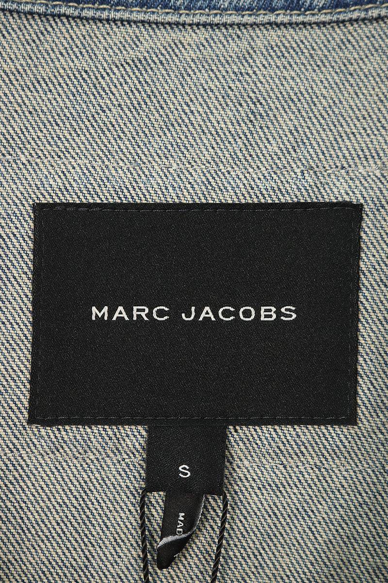 Marc Jacobs Size S 24Ss 2S4Rjc005D08 Astro Clear Crystal Trucker Denim Jacket In