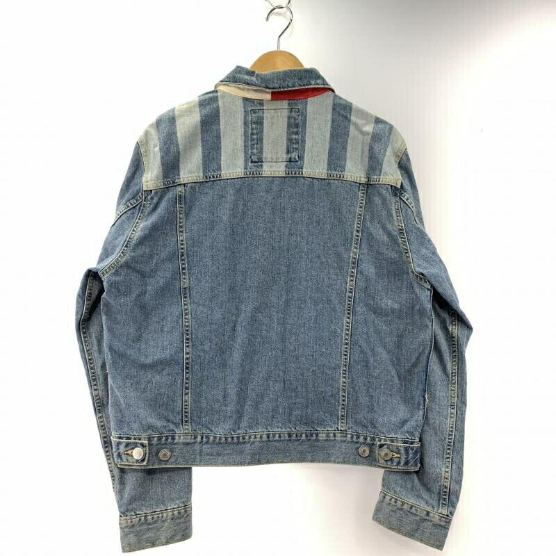 Tommy Hilfiger Striped Denim Jacket Size L 19