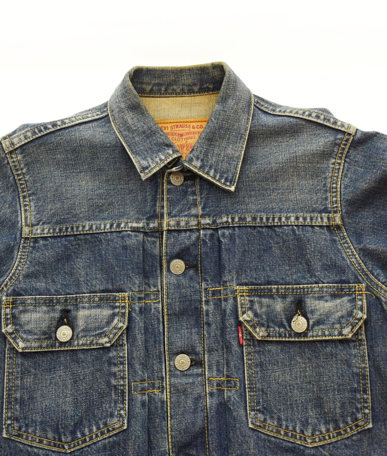 Levi's Big-E Denim Jacket G Jean Blue 71507Xx 34 Plain