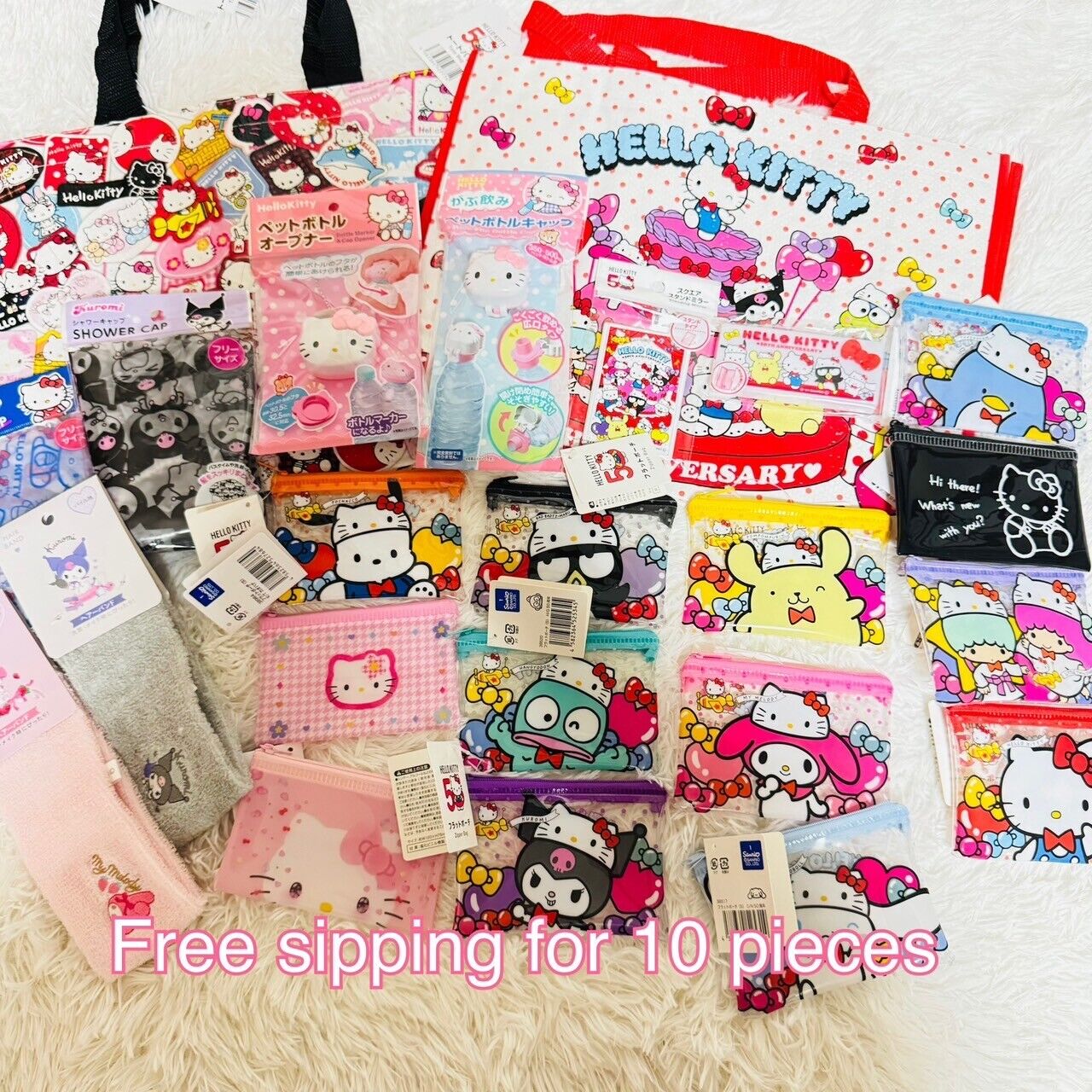 Sanrio Hello Kitty 50th  Anniversary Goods You can Coose Pouch Totebag other