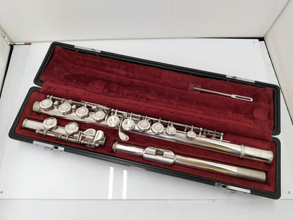 YAMAHA YFL 211S F Flute Nickel Silver plated good condition