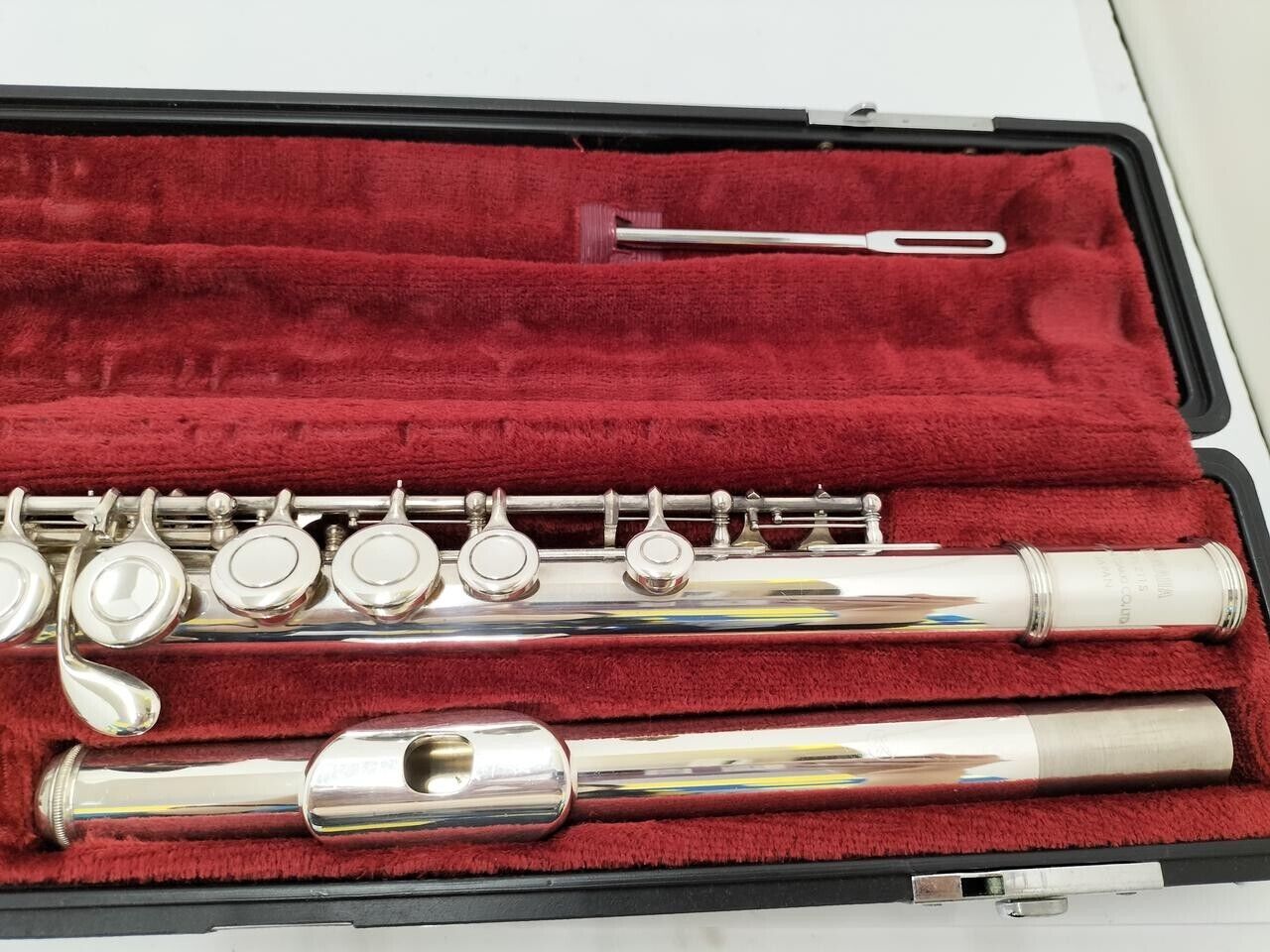 YAMAHA YFL 211S F Flute Nickel Silver plated good condition