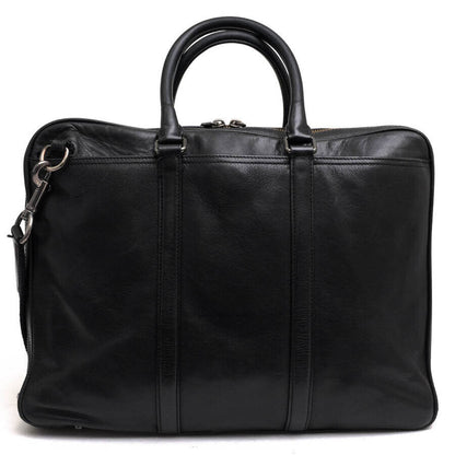 Coach Business Bag 54908 Metropolitan Slim Brief Sports Calf Leather Black