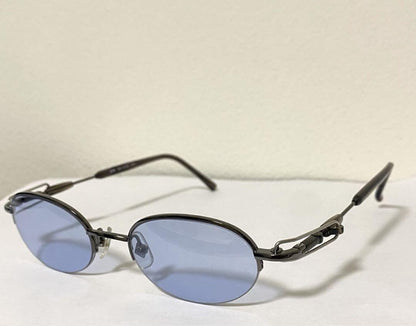 Jean Paul Gaultier 90s Vintage Interlocking Temple Sunglasses Near Mint