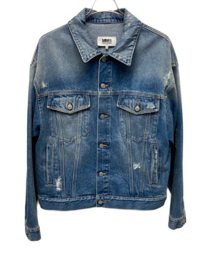 MM6 Maison Margiela Distressed Denim Jacket Denim Jacket