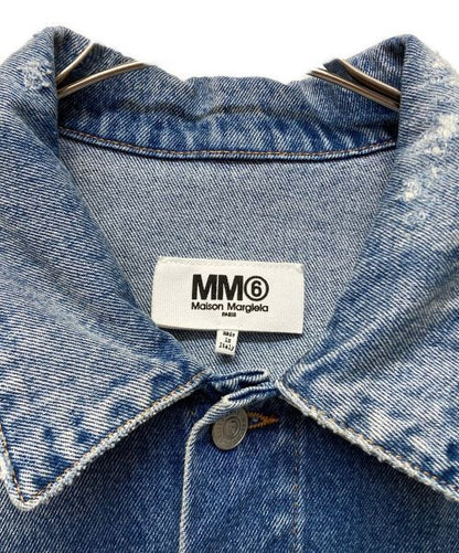 MM6 Maison Margiela Distressed Denim Jacket Denim Jacket