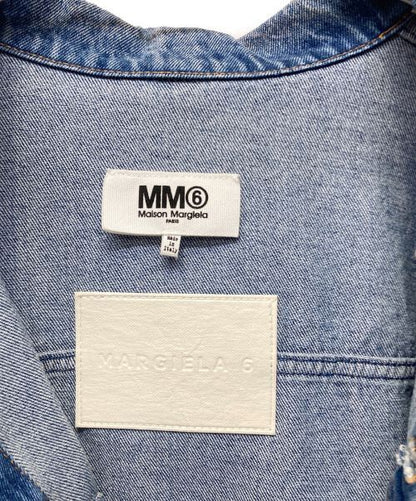 MM6 Maison Margiela Distressed Denim Jacket Denim Jacket