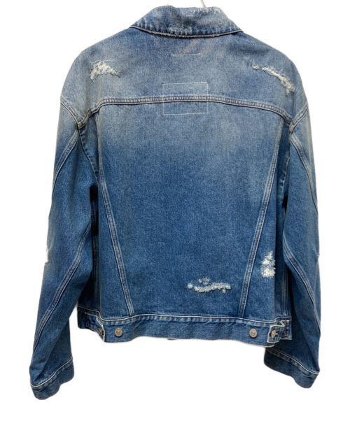 MM6 Maison Margiela Distressed Denim Jacket Denim Jacket